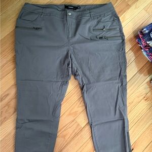 Torrid Charcoal Zippered Capri Pants